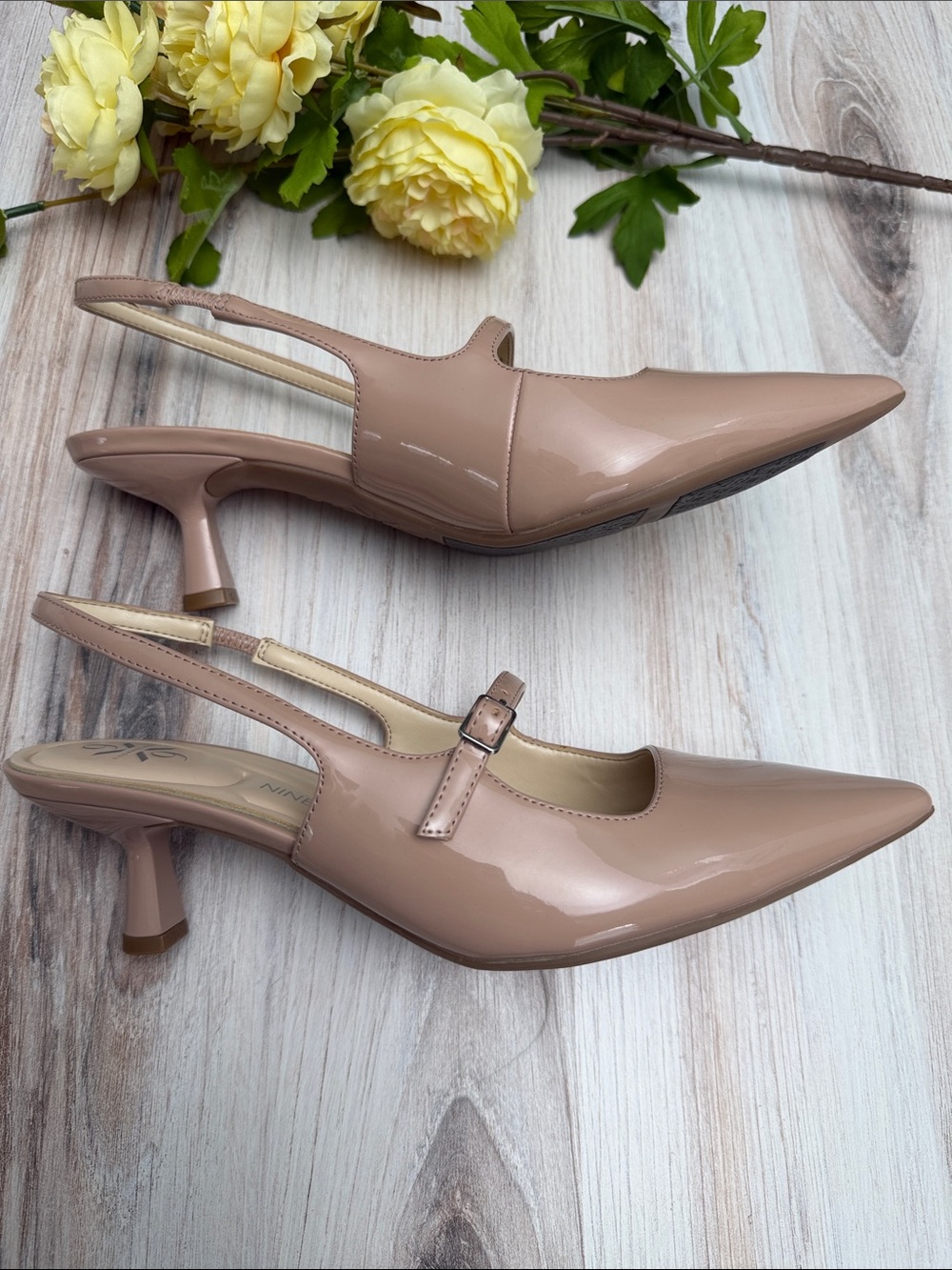 NINE WEST Calun 9x9 Mary Jane Slingbacks Size 7 - Picture 3 of 8